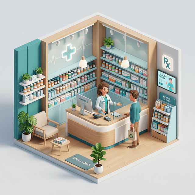 Modern Medical Store Animation